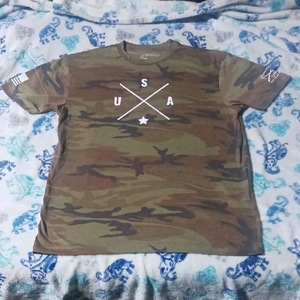 Grunt Style Camo USA Tee